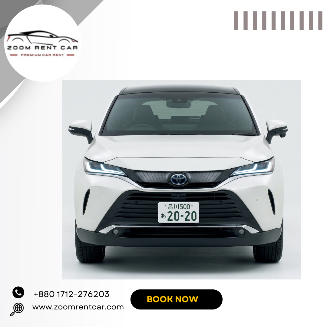 Harrier 2020 Pearl Rental Car Service in Chittagong Bangladesh