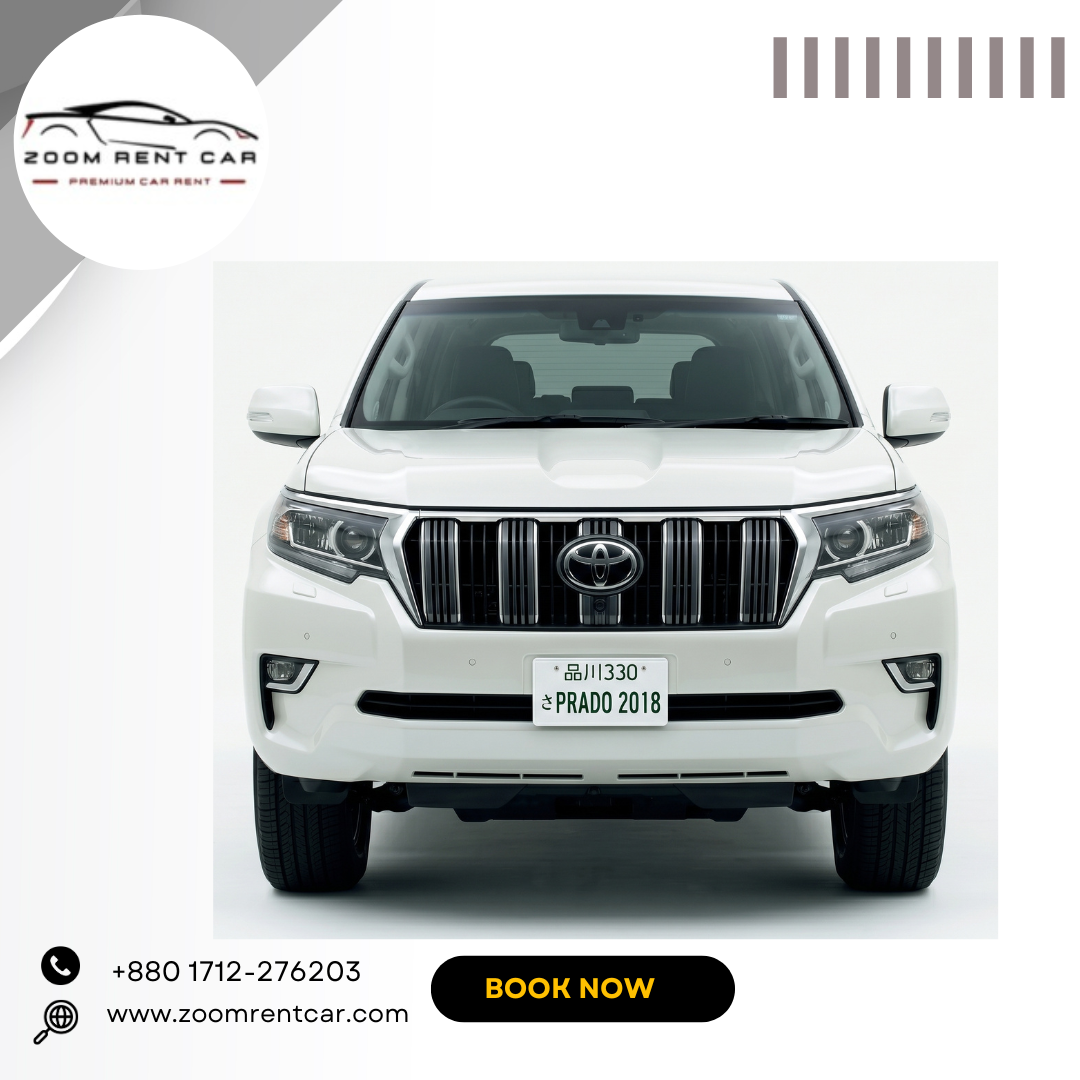 Prado 2018 Pearl rent a car Chittagong Bangladesh