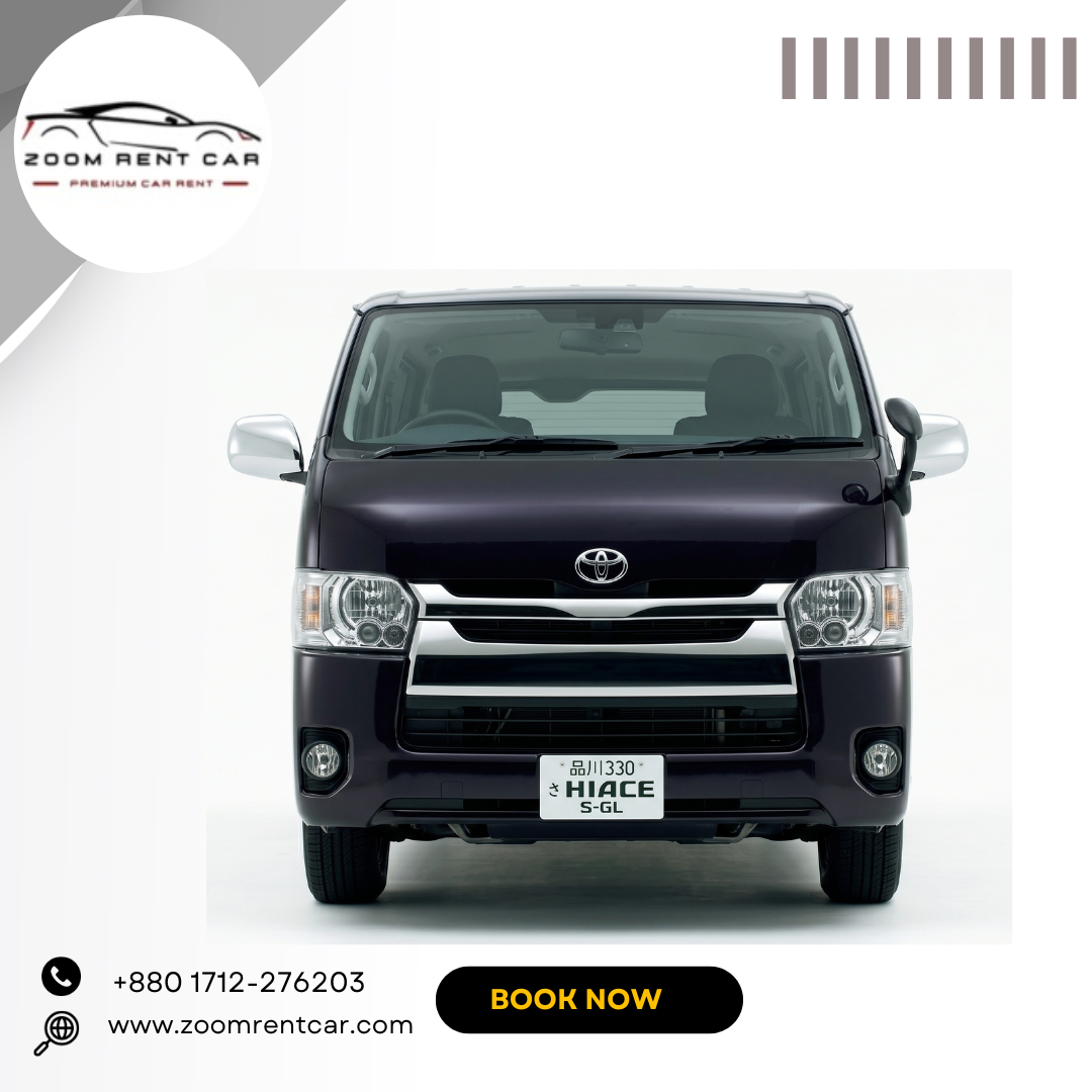 TRH Hiace Super GL 2015 Rental Service in Bangladesh